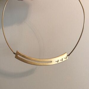 Madewell Gold Choker Heart Detail Choker Necklace